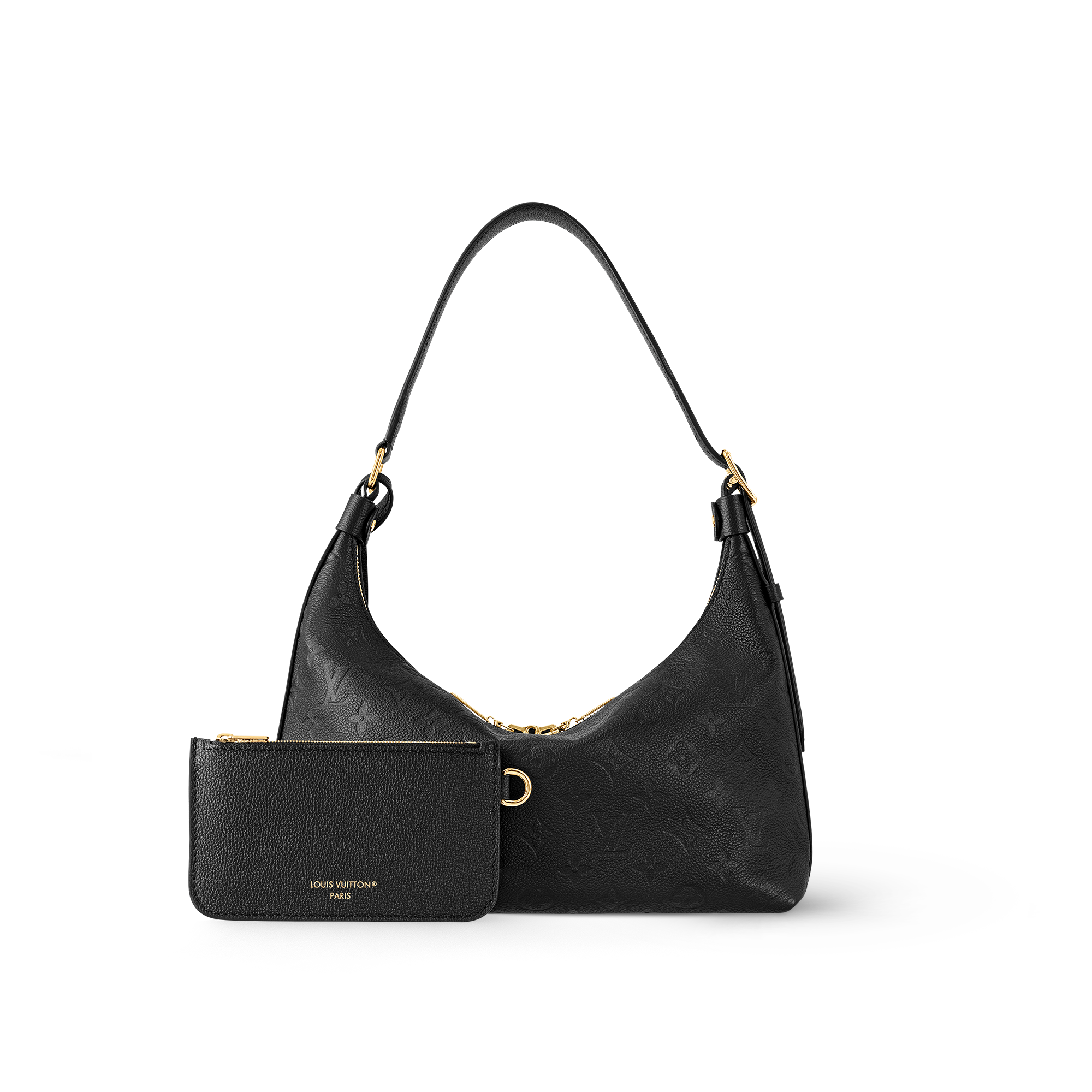 Louis vuitton black leather on sale handbag